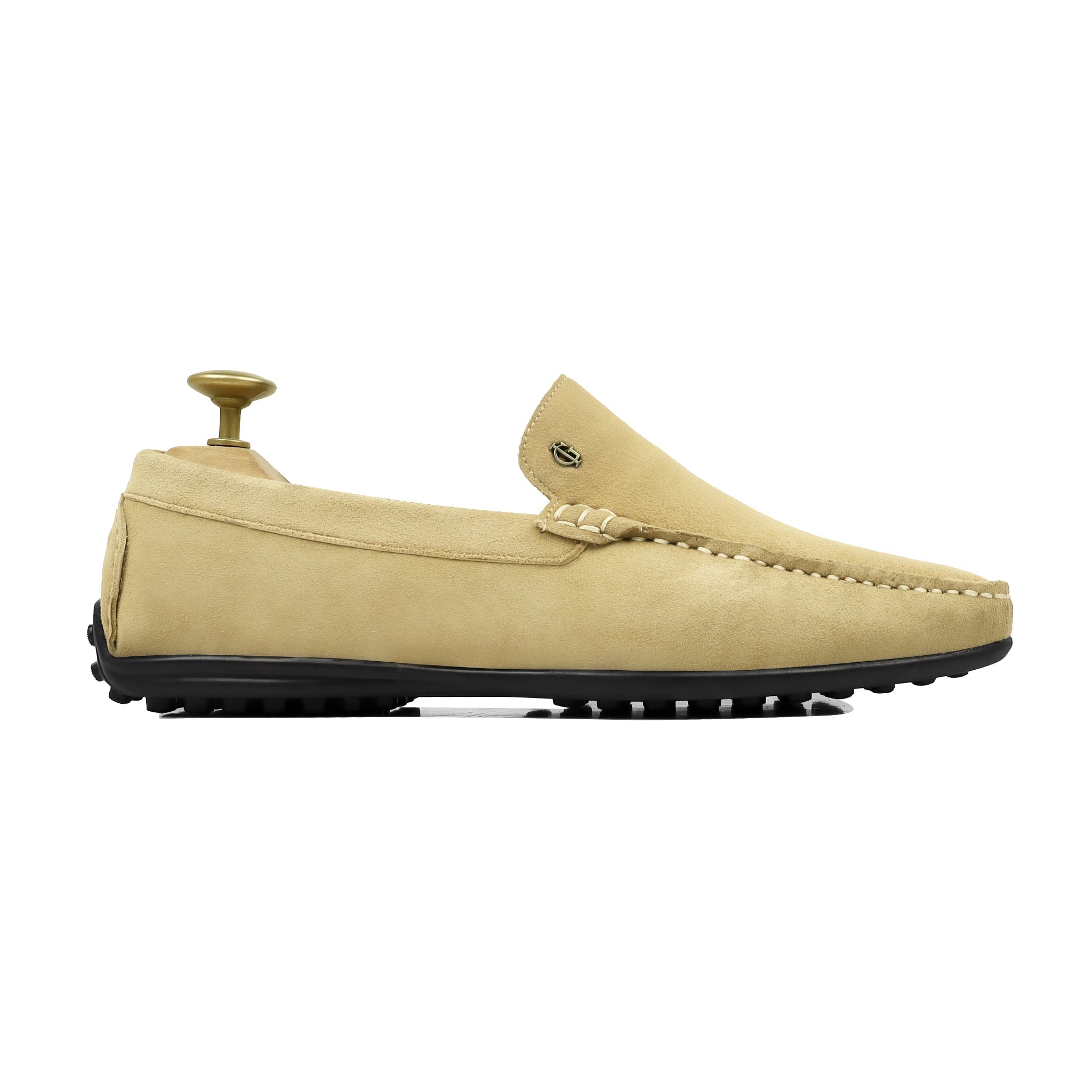 Etta - Men's Camel Split Suede Driver Shoe