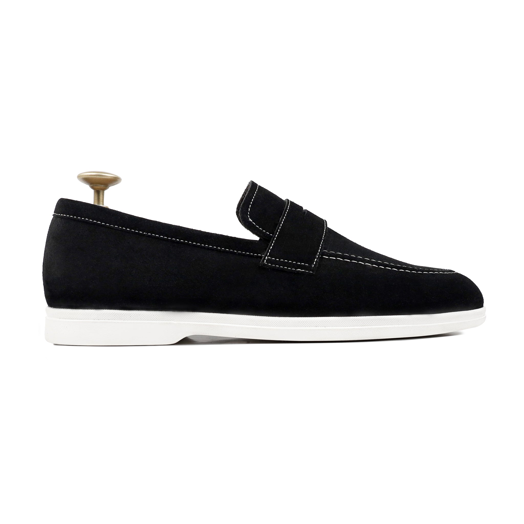 Harlow - Men's Black Suede Loafer