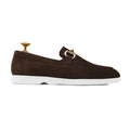 Vesco - Men's Dark Brown Suede Loafer
