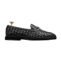 Weav - Men's Black Hand Woven Calf Leather Loafer