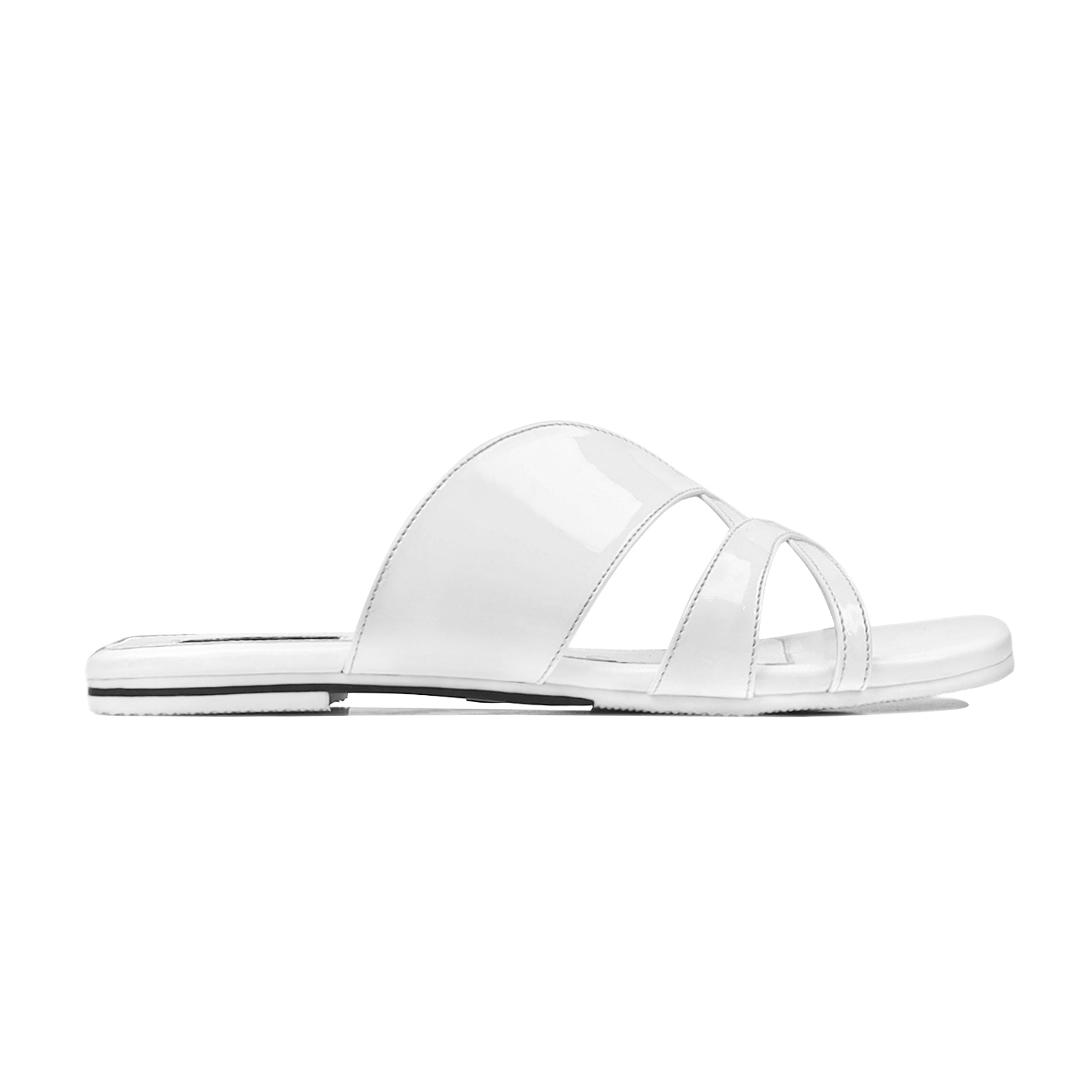 Julia - Women's White Slipper