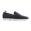 Harlow - Men's Dark Blue Suede Loafer