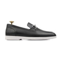 Laztro- Men's Black Calf Leather Loafer