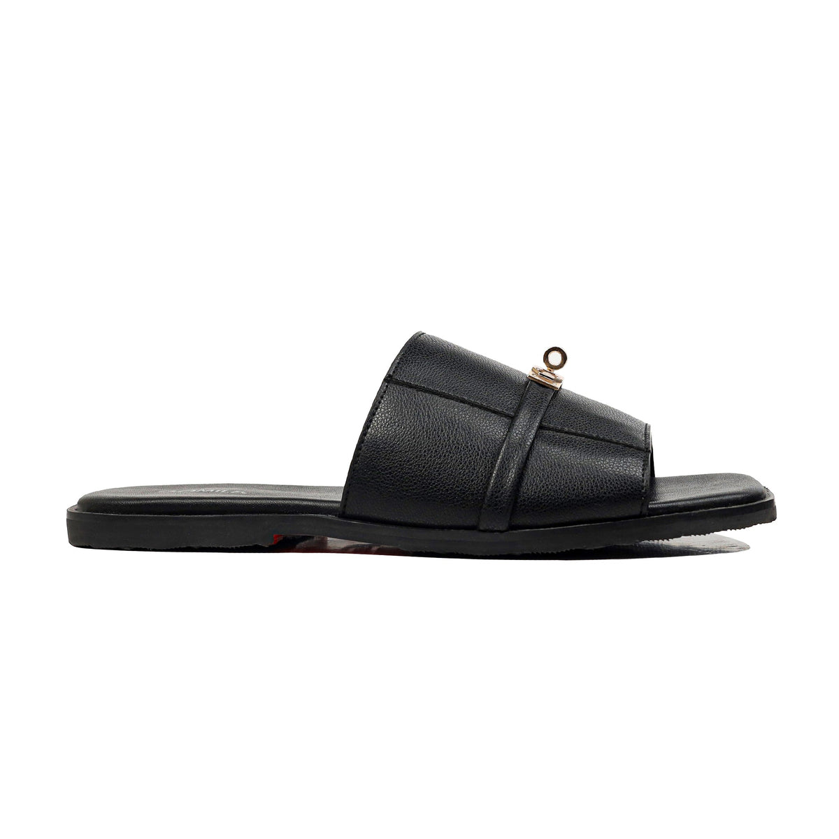 Slenza - Men's Black Calf Leather Slipper