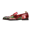 Botanica - Men's Oxblood Hand Painted Loafer