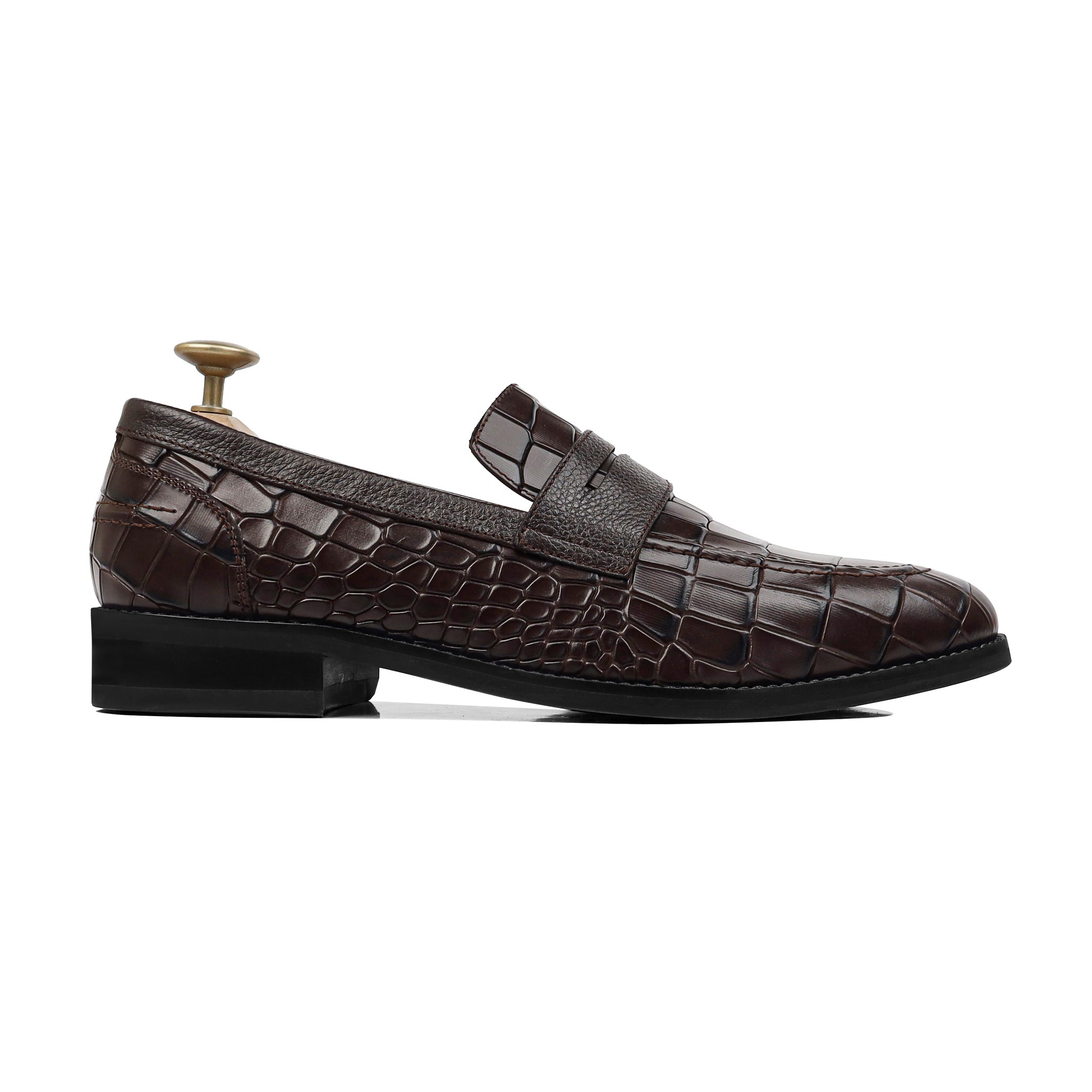 Armando - Men's Dark Brown Calf Leather Loafer