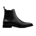 Titan - Men's Black Pebble Grain Leather Chelsea Boot