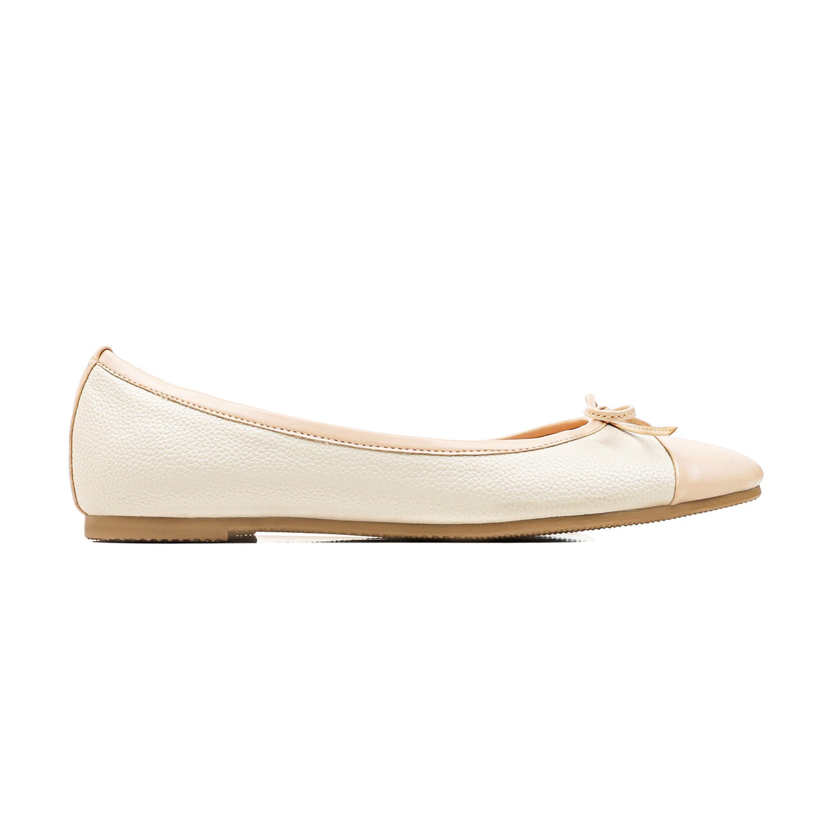 Serelina - Ladies White And Beige Loafer