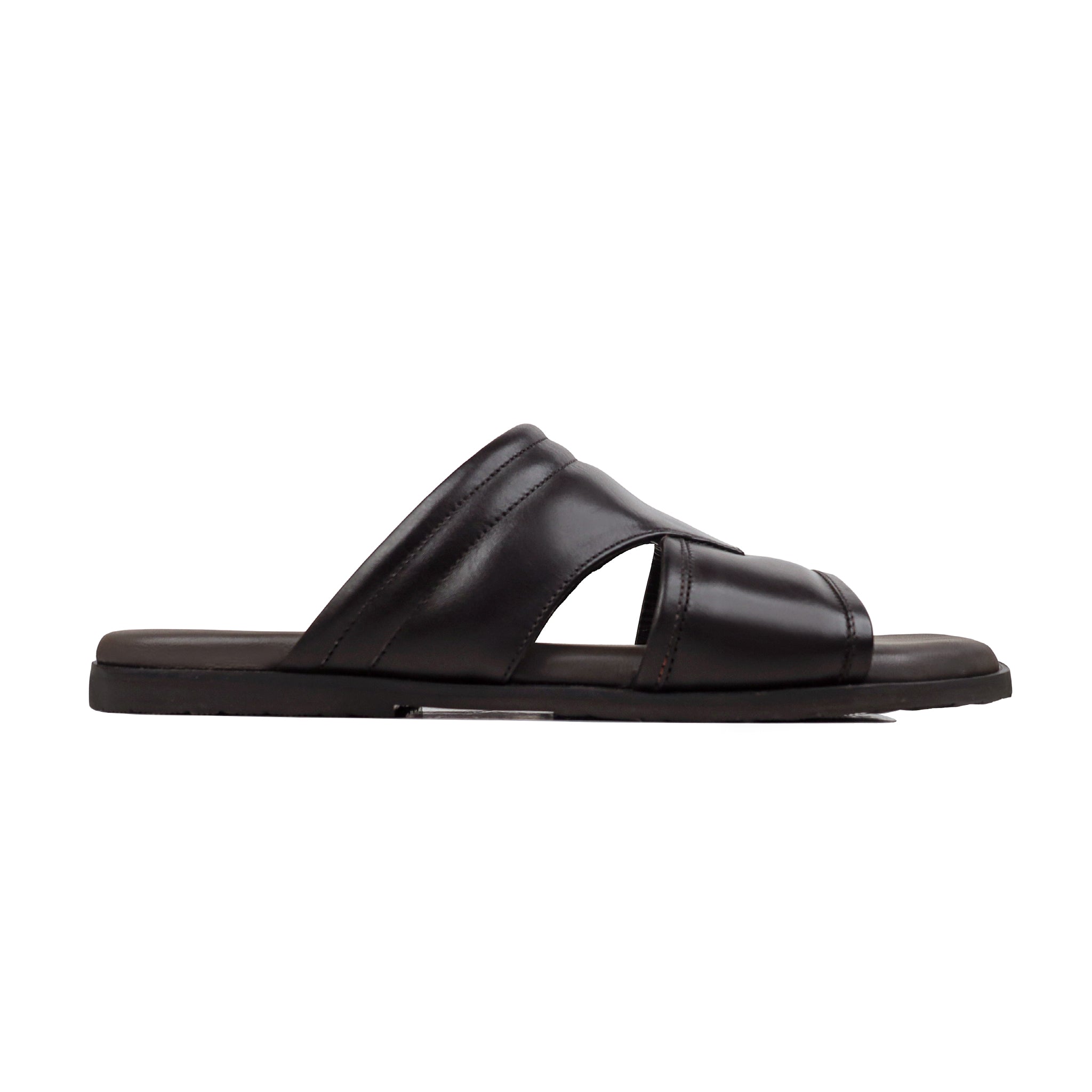 Hayes - Men's Brown Calf Leather Slipper