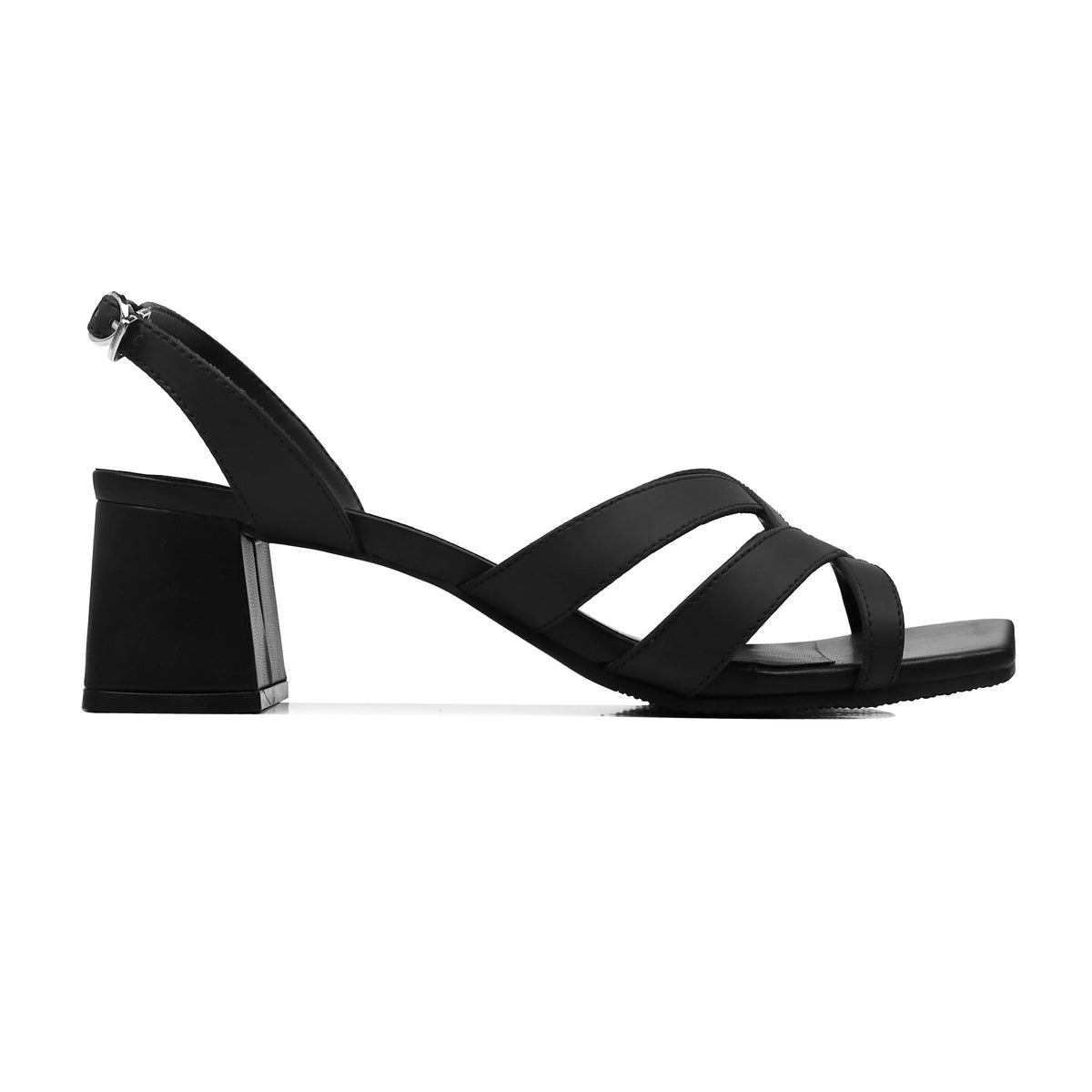 Fion - Women's Black Strapped Heel