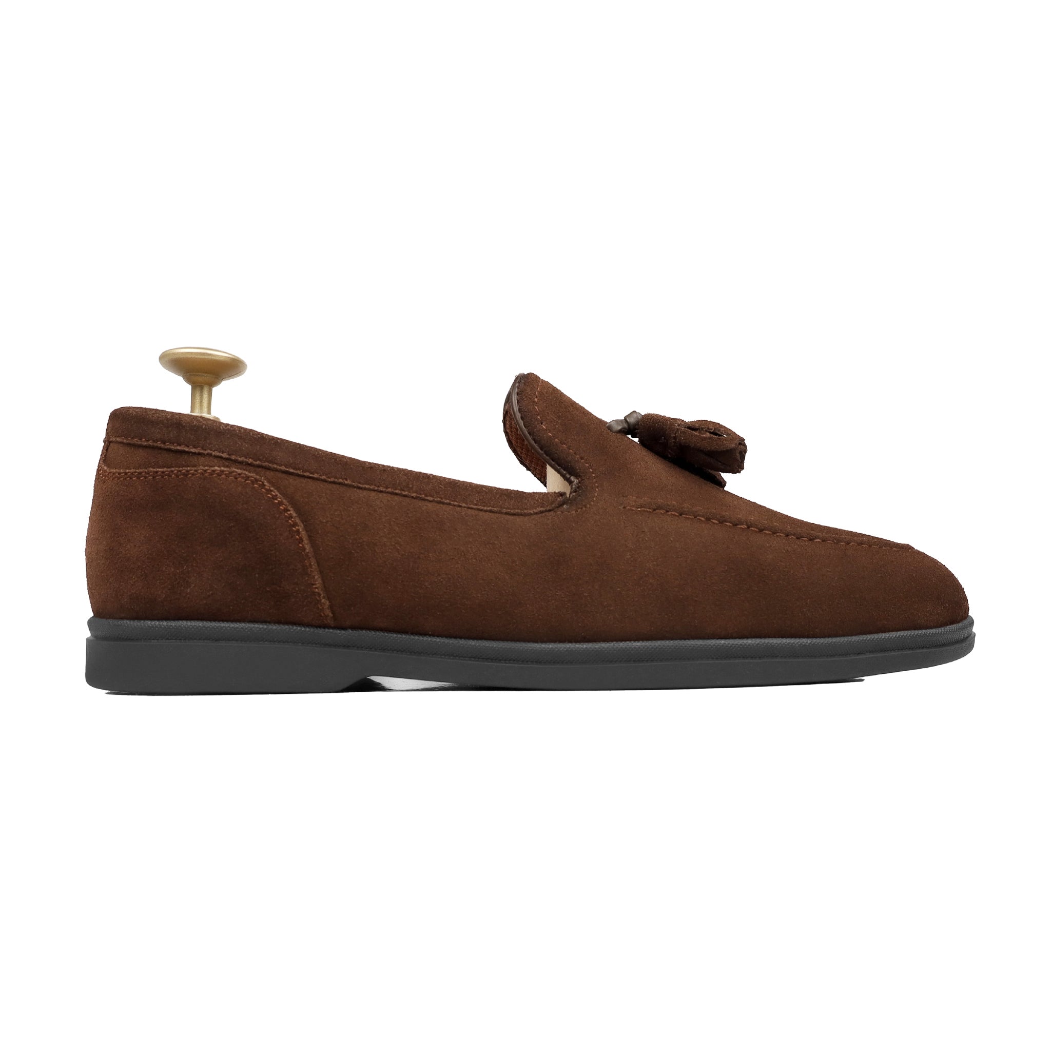 Walmer - Men's Dark Brown Suede Loafer
