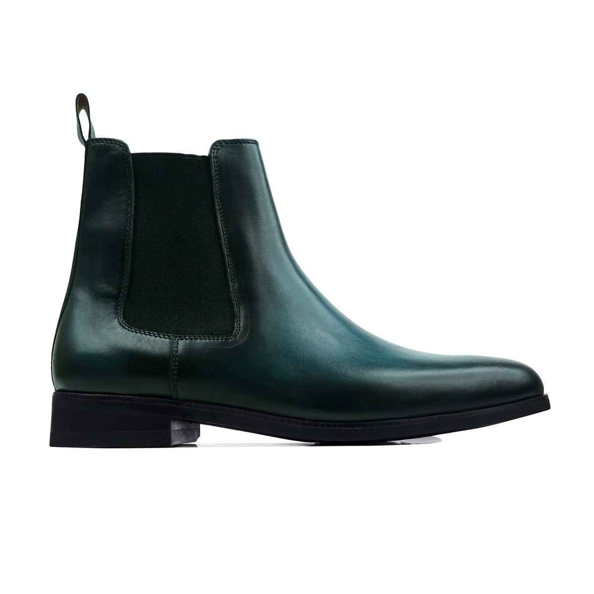 Bravik - Men's Burnished Navy Blue Calf Leather Chelsea Boot