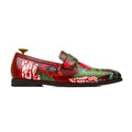 Botanica - Men's Oxblood Hand Painted Loafer