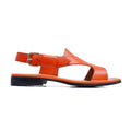 Zyra - Men's Orange Calf Leather Sandal
