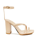 Arlina - Women's Light Beige Strapped Heel