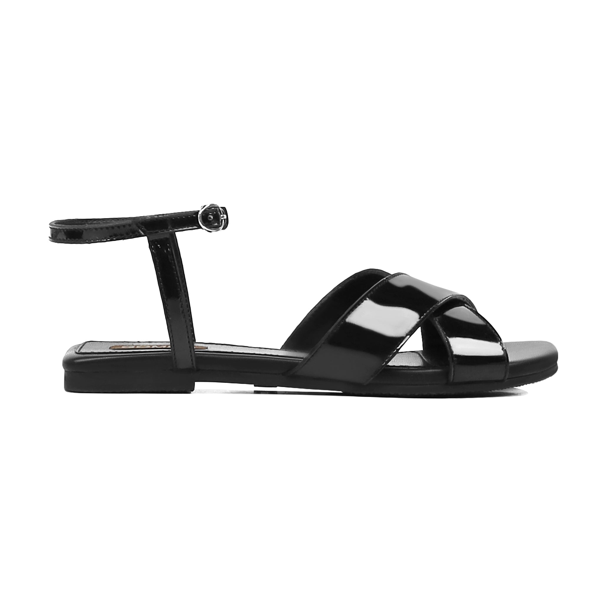 Lexi - Women's Black Strapped Sandal