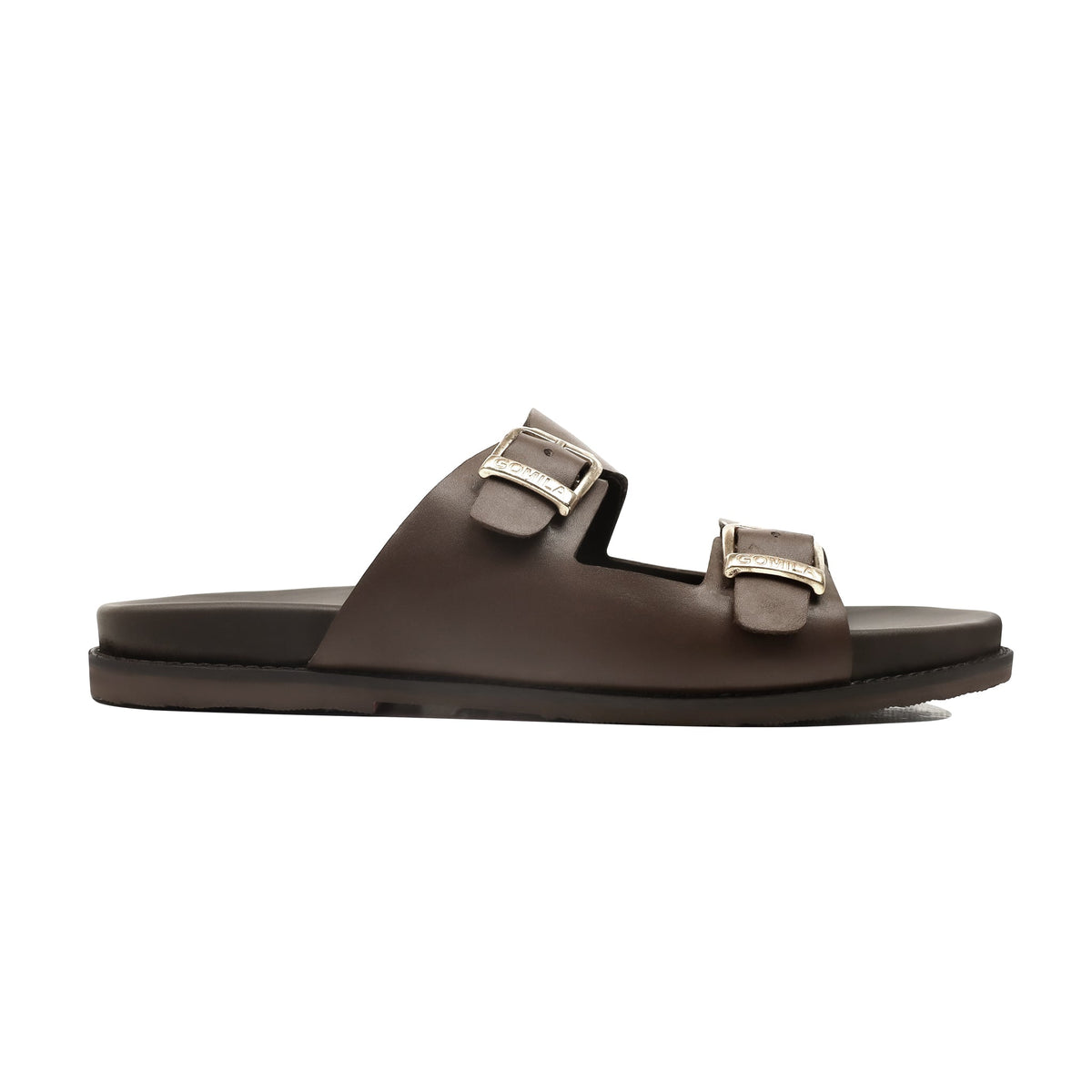 Marcos - Men's Dark Brown Calf Leather Slipper