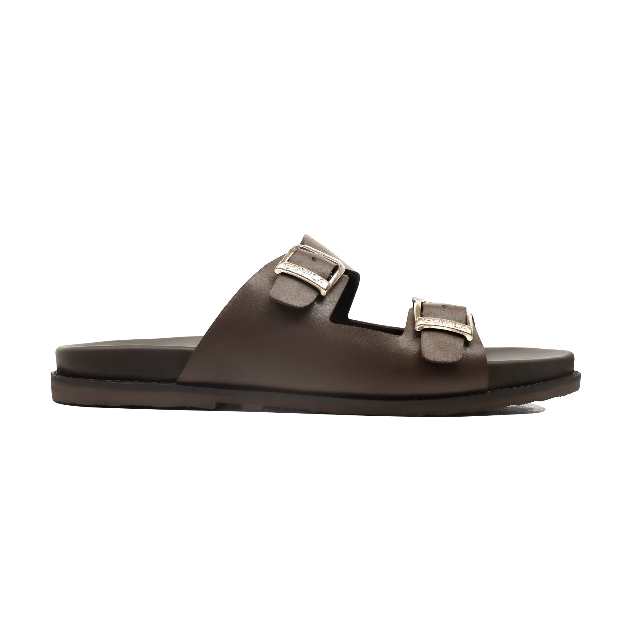 Marcos - Men's Dark Brown Calf Leather Slipper
