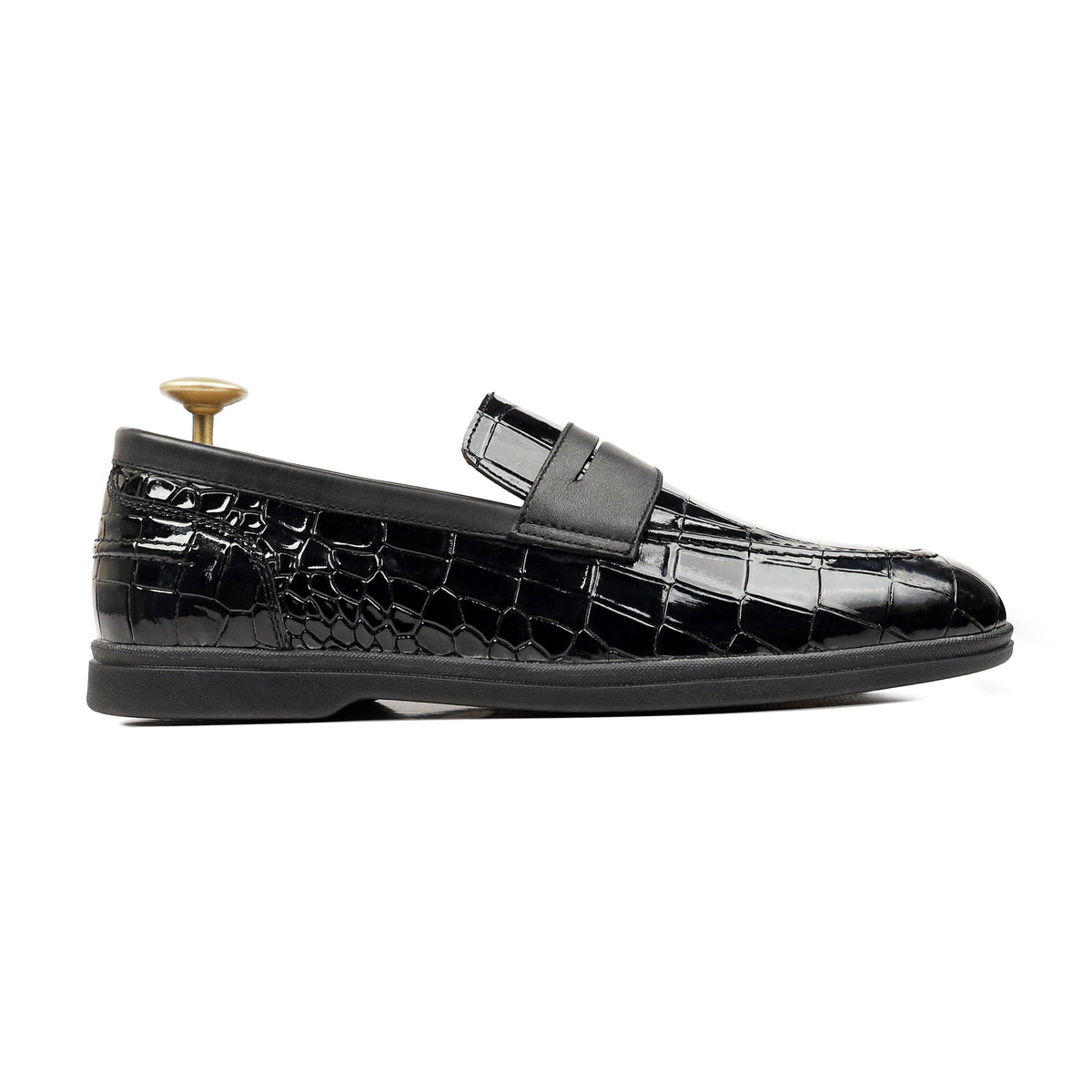 Rolvik - Men's Black Patent Leather Loafer