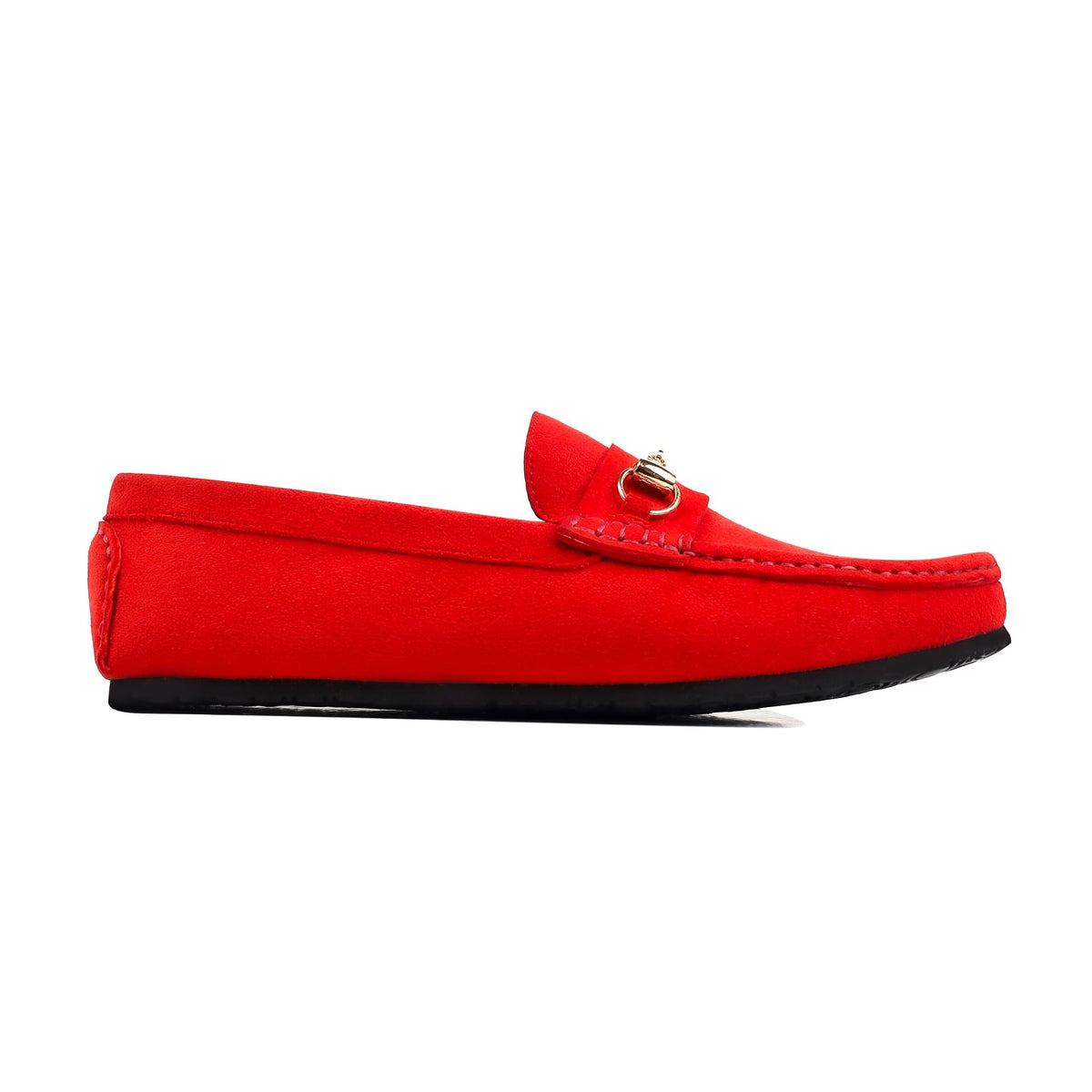 Lyla - Ladies Oxblood Suede Loafer