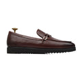 Oxen - Men's Burnished Oxblood Pebble Grain Leather Loafer