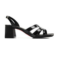 Fionix - Women's Black Strapped 50mm Heel