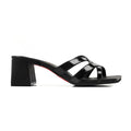Fion - Women's Black Strapped 50mm Heel