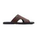 Crosby - Men's Dark Brown Calf Leather Slipper