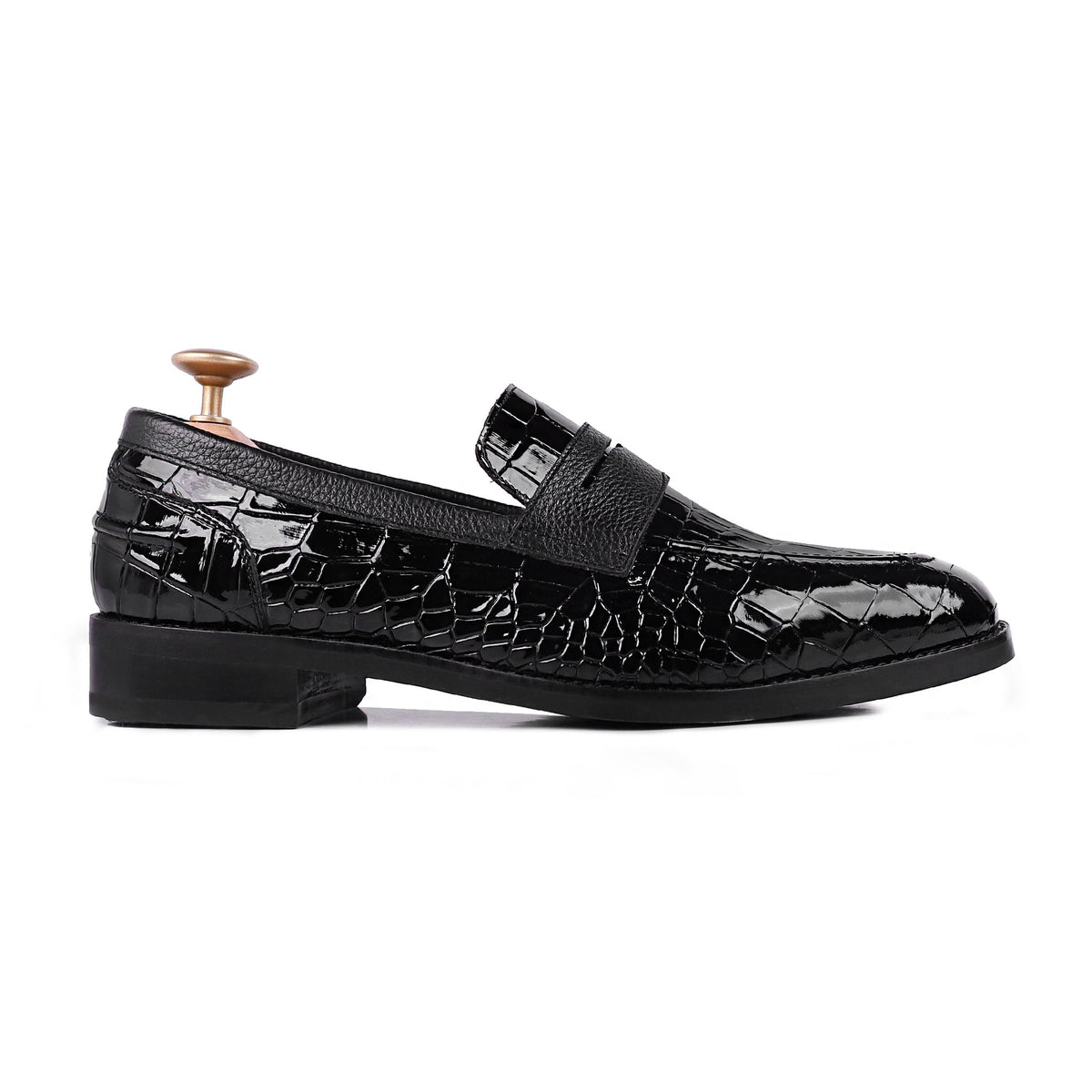Askari - Men's Black Patent Leather Loafer