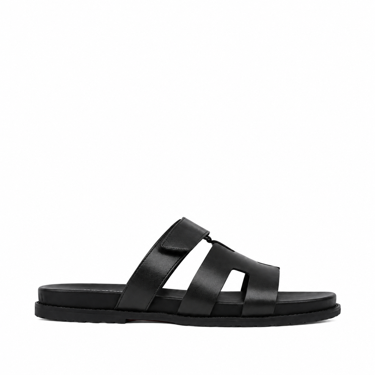Erif - Men's Black Calf Leather Slipper