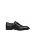 Sanford - Men's Black Calf Leather Double Monkstrap