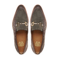 Sawara - Men's Beige Calf Leather And Kid Suede Loafer