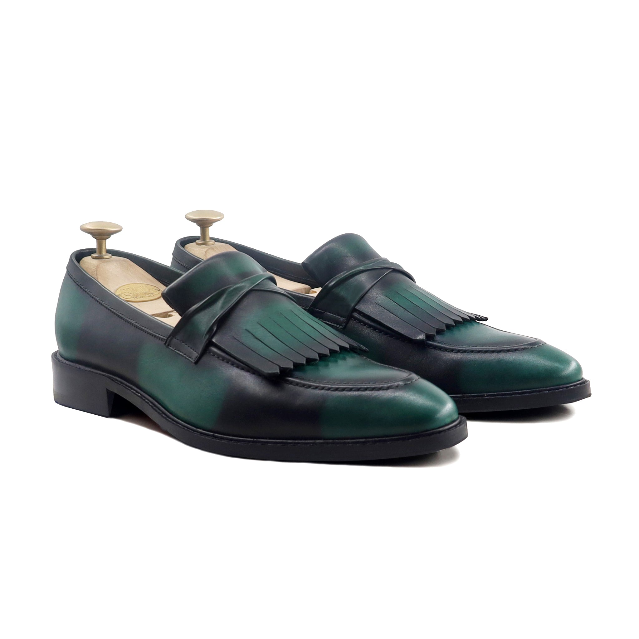 Selik - Men's Burnished Green Calf Leather Loafer
