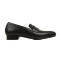 Seth - Men's Black Pebble Grain Leather Loafer