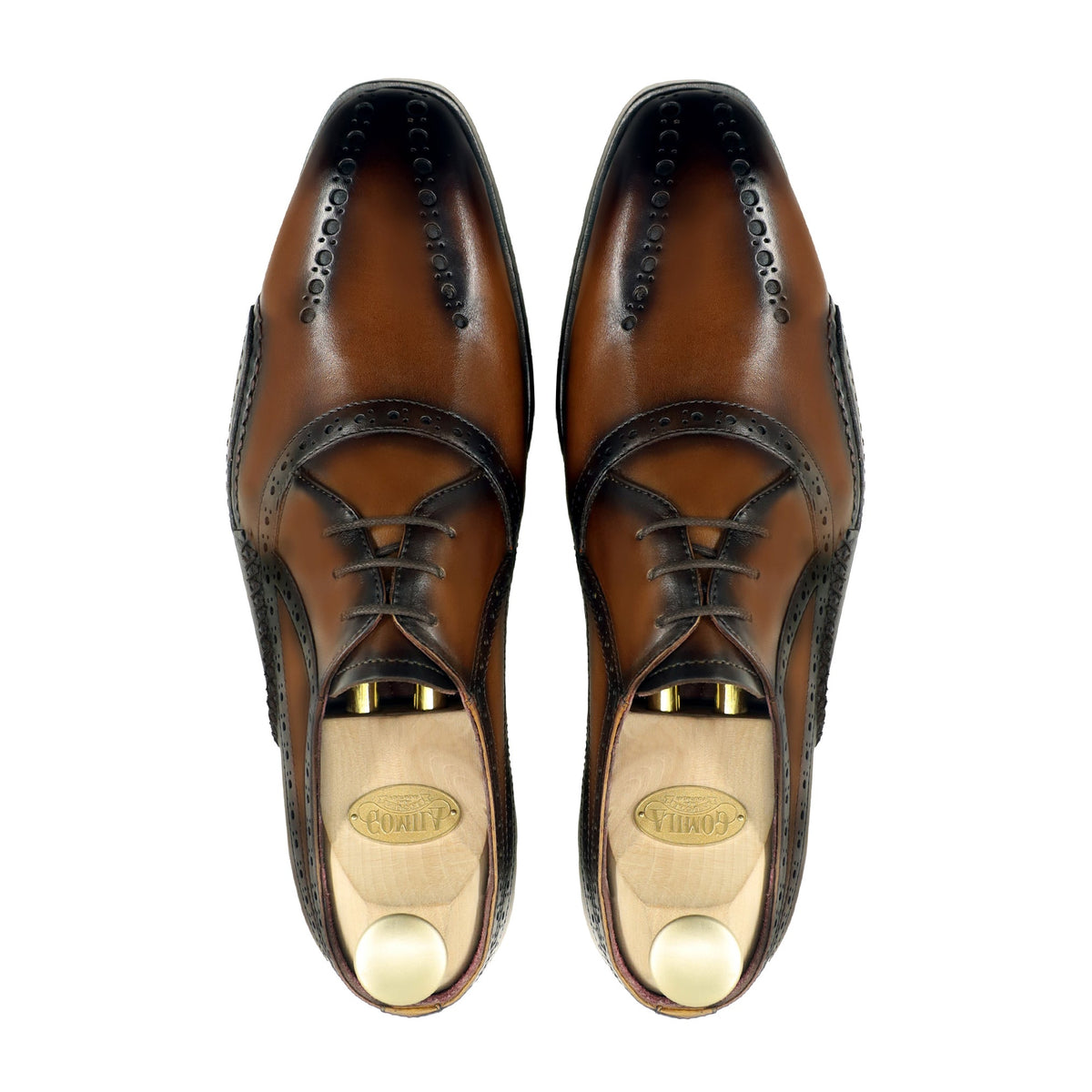 Shuriken - Men's Burnished Tan Calf Leather Oxford Shoe - Goodyear Welted