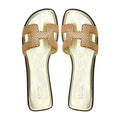 Stephanie - Women's Orange and Golden Slipper