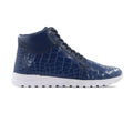 Steve - Men's Blue Calf Leather Jogger