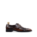 Strombus - Men's Burnished Brown Box Leather High Shine Single Monkstrap