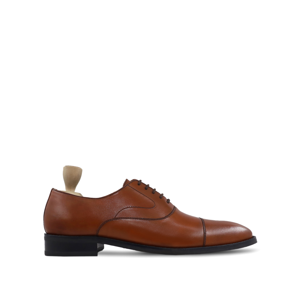 Suguru - Men's Tan Calf Leather Oxford Shoe