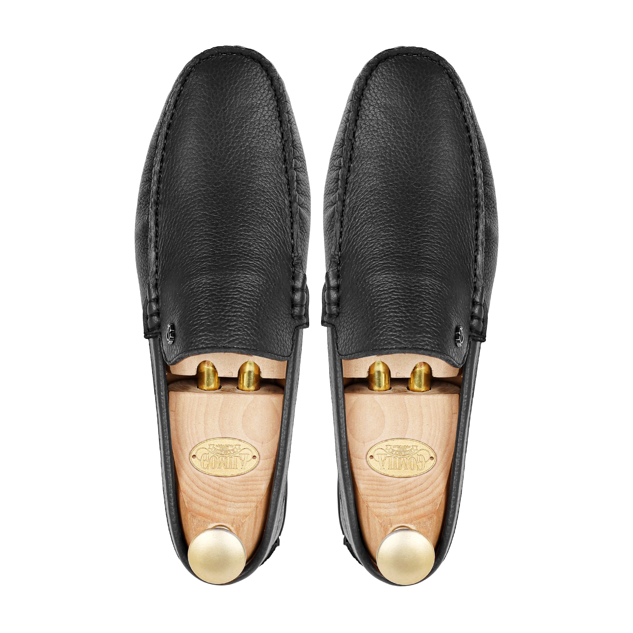 Voke - Men's Black Pebble Grain Leather Driver Shoe