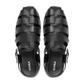 Venturo - Men's Black Calf Leather Sandal