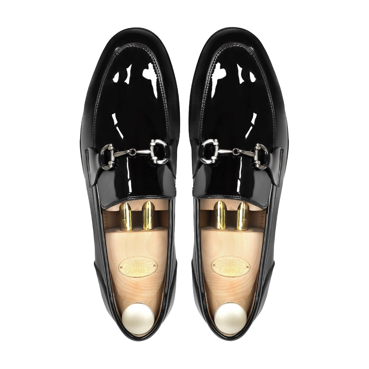 Fenz- Men's Black Patent Leather Loafer