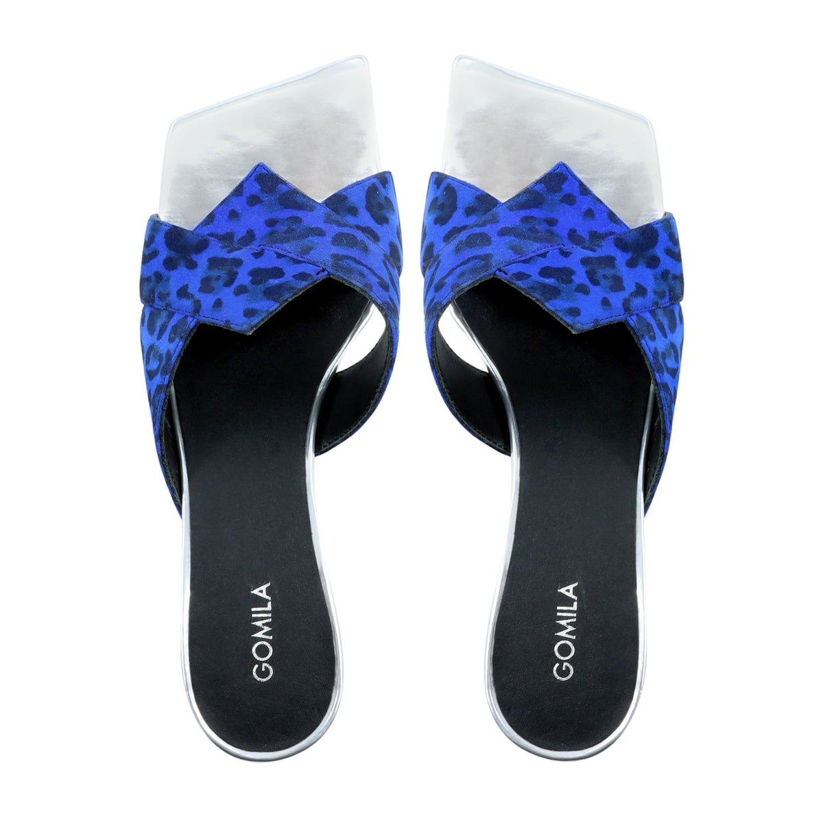 Belle - Women's Blue and Black 50mm Heel