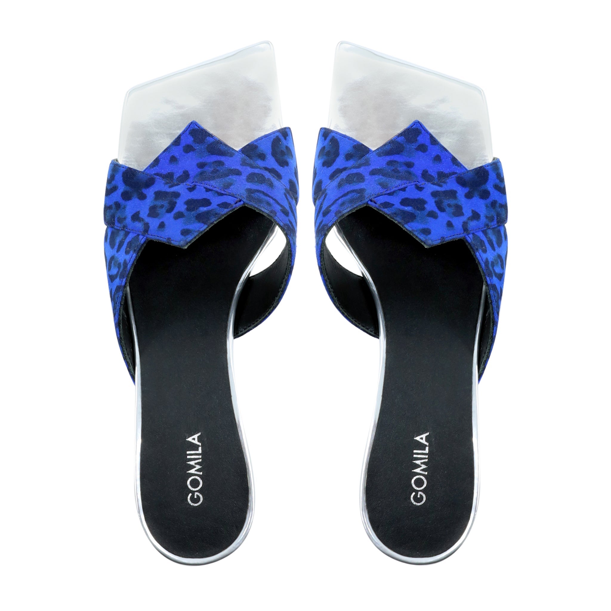 Belle - Women's Blue and Black 50mm Heel