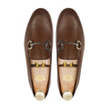 Byron - Men's Brown Pebble Grain Leather Loafer