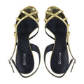 Lily - Women's Golden High Shine Strapped 90mm Heels