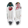 Gustav - Men's White Hand Painted Sneaker