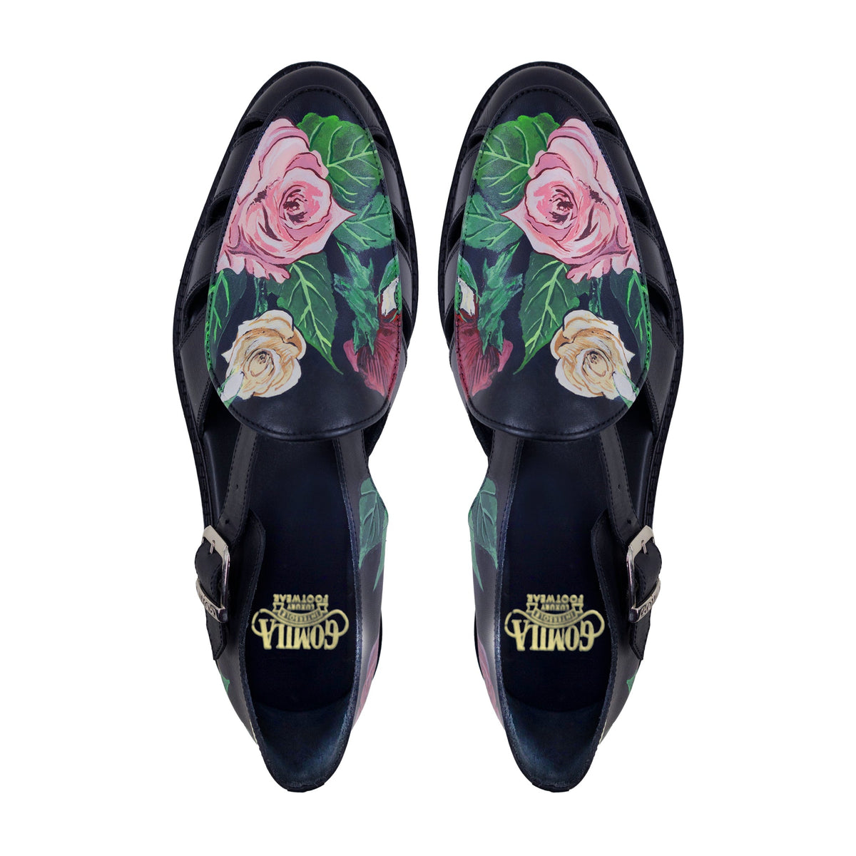 Savoir - Men's Black Hand Painted Sandal