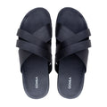 Vortex - Men's Black Calf Leather Slipper