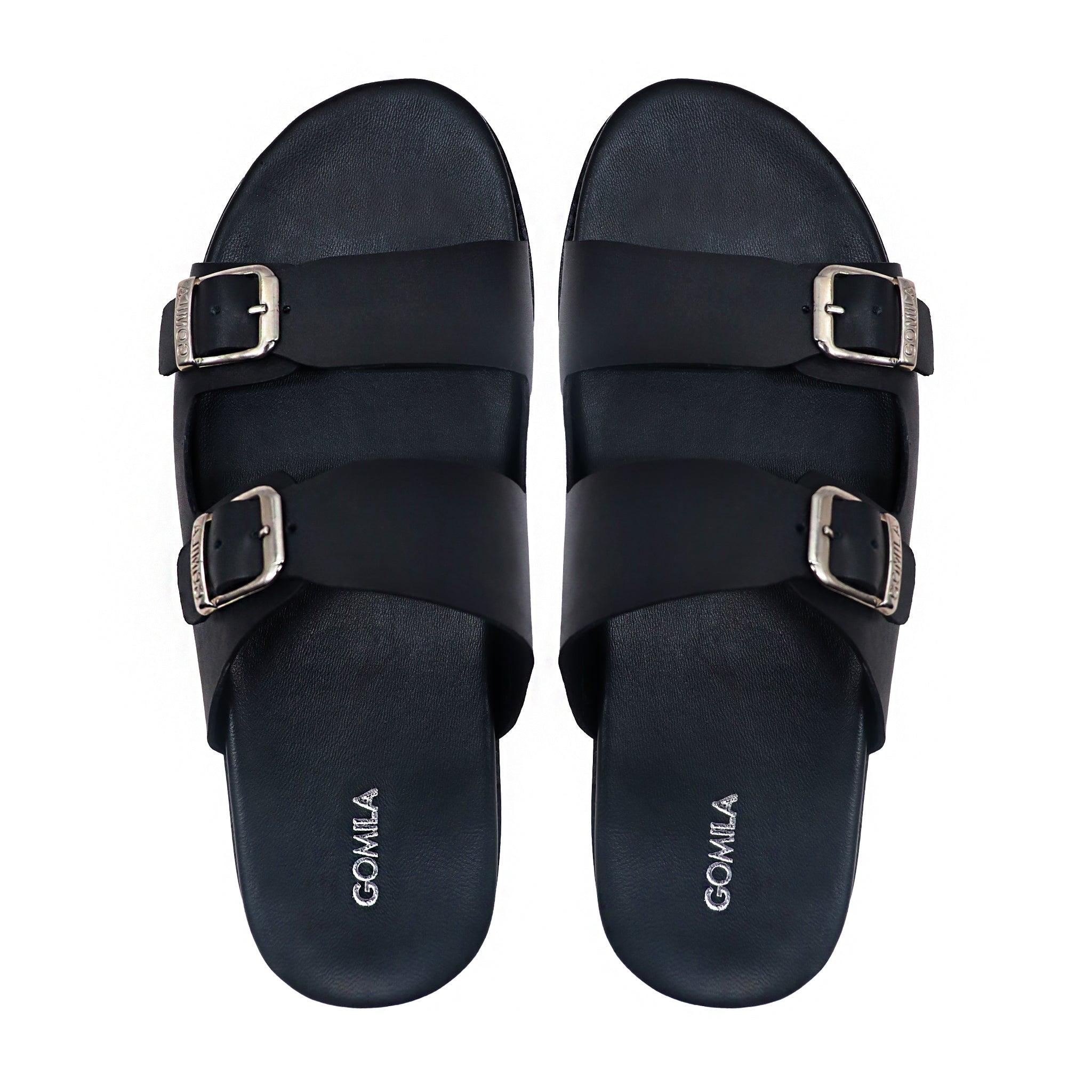 Marcos - Men's Black Calf Leather Slipper